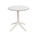Стол QUATRO FOLD ø 70 WHITE-WHITE1